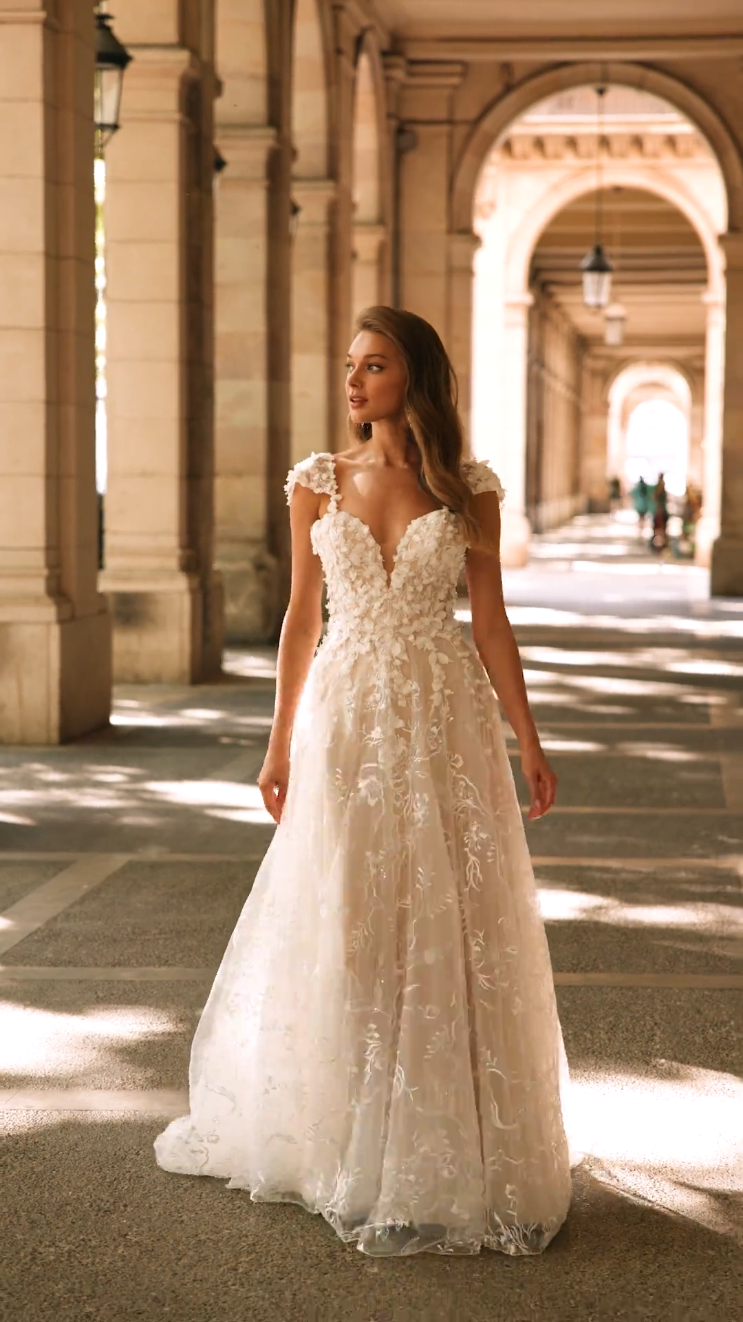 Style ROSIE S2237 Rustic Sweetheart and Open Illusion Back A-Line with Detachable Cap Sleeves Included Style ROSIE S2237 Rustic Sweetheart and Open Illusion Back A-Line with Detachable Cap Sleeves Included