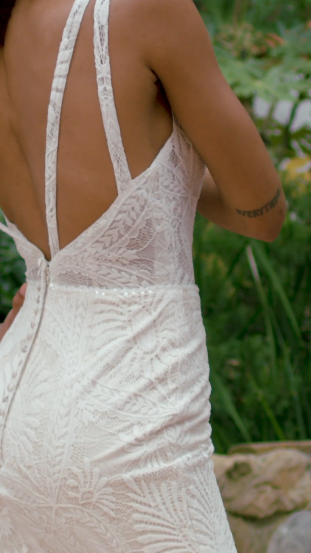 Simply Val Stefani S2195 Sparkly All-Over Boho Lace Mermaid Bridal Gown With Strappy Open Back And Beaded Waist Sash Simply Val Stefani S2195 Sparkly All-Over Boho Lace Mermaid Bridal Gown With Strappy Open Back And Beaded Waist Sash