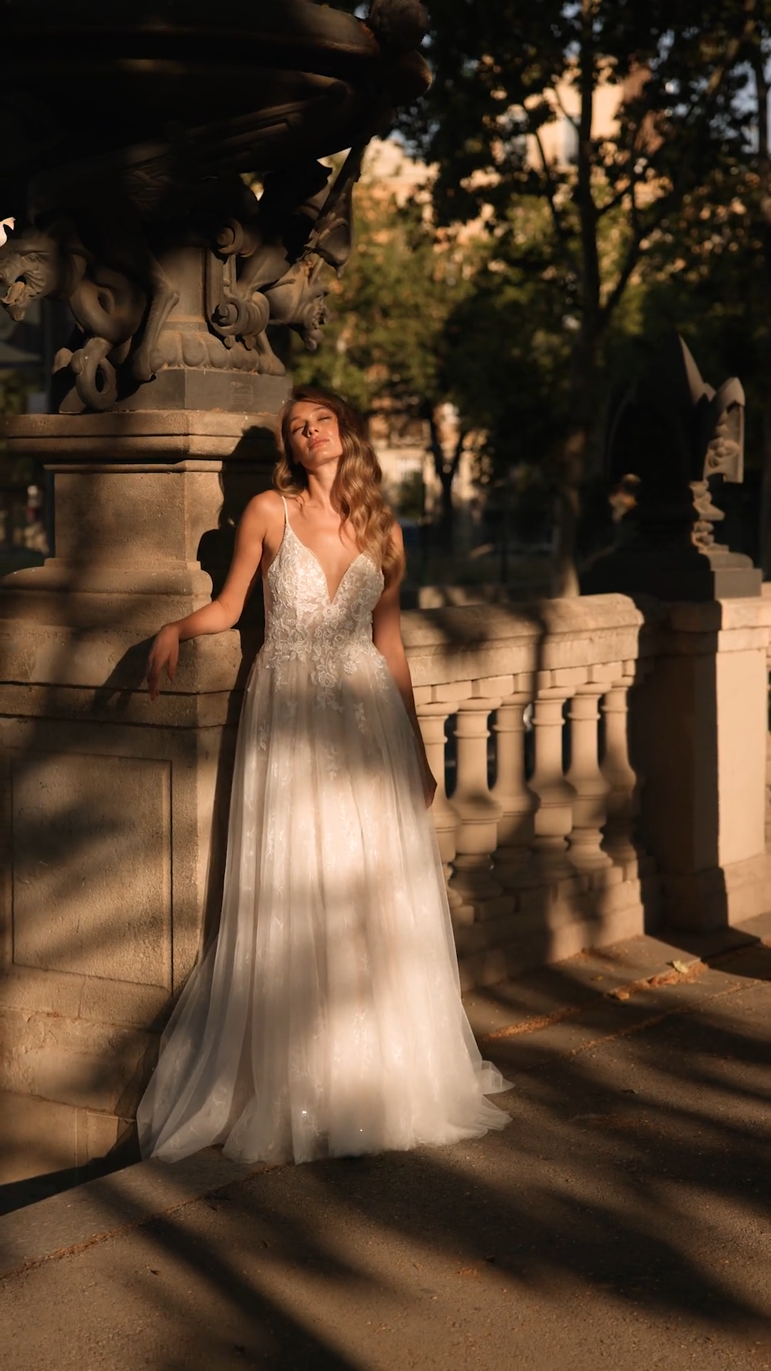 Style KATE S2234 Alluring Sweetheart and Scoop Back Tulle and Embroidered Net Full A-Line with Front Slit