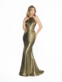 ValStefani 3770RE elegant gold mermaid dress with halter neck neckline ValStefani 3770RE elegant gold mermaid dress with halter neck neckline