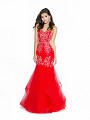 ValStefani 3775RI formal tulle red and silver prom dress with sweetheart neckline ValStefani 3775RI formal tulle red and silver prom dress with sweetheart neckline
