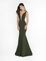 ValStefani 3737RW comfortable olive dress with deep sweetheart neckline and illusion inset ValStefani 3737RW comfortable olive dress with deep sweetheart neckline and illusion inset
