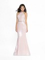 ValStefani 3770RE metallic jersey ice pink dress with beaded sash at waist ValStefani 3770RE metallic jersey ice pink dress with beaded sash at waist