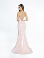 ValStefani 3770RE ice pink formal dress with racerback and kick train ValStefani 3770RE ice pink formal dress with racerback and kick train