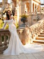ValStefani LEONOR Strapless Scop Neck Drop Waist Detachale Long Puff Sleeves Included Mermaid Gown