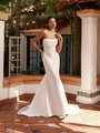Style COLBY Strapless ruched scoop neck basque waist stretch mikado mock two-piece mermaid wedding dress Style COLBY Strapless ruched scoop neck basque waist stretch mikado mock two-piece mermaid wedding dress