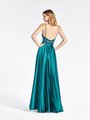 Val Stefani 3958RD elegant and classy open back with thin straps soft satin and beaded unlined bodice floor length A-line Val Stefani 3958RD elegant and classy open back with thin straps soft satin and beaded unlined bodice floor length A-line