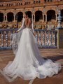 ValStefani DANIELA Detachable Long Sleeves and Cascading Cathedral Train with Beautiful Deep Illusion Scoop Back Sparkly Mermaid Gown ValStefani DANIELA Detachable Long Sleeves and Cascading Cathedral Train with Beautiful Deep Illusion Scoop Back Sparkly Mermaid Gown
