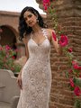 Guipure Lace and Nude Net Halter Neck and Open Back Mermaid Bridal Gown Style HYACINTH Guipure Lace and Nude Net Halter Neck and Open Back Mermaid Bridal Gown Style HYACINTH