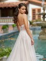 Simply Val Stefani S2194 Strapless Open Illusion Back Wedding Dress With Sparkly Floral Lace And Buttons Along Back Simply Val Stefani S2194 Strapless Open Illusion Back Wedding Dress With Sparkly Floral Lace And Buttons Along Back