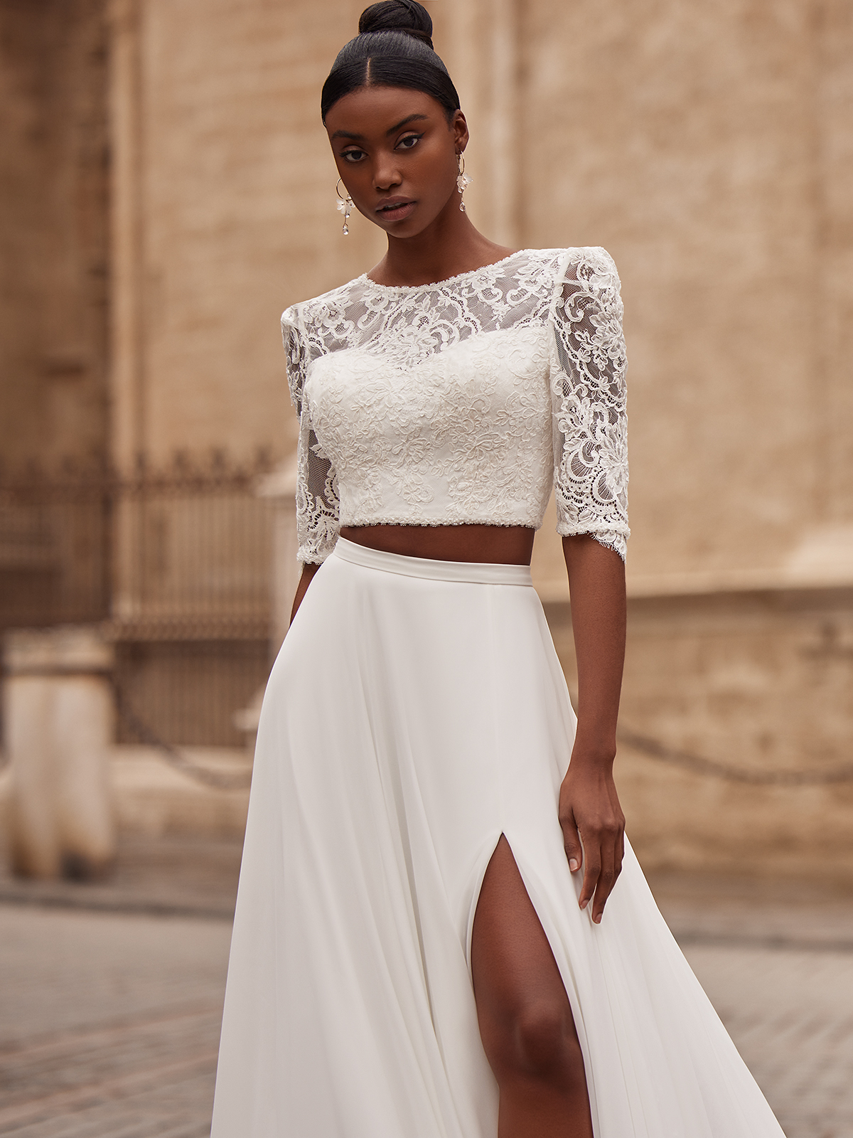 Two Piece Wedding Dress